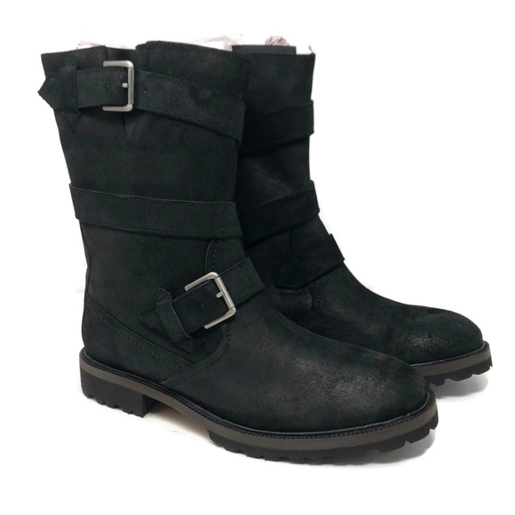 J Shoes Shoes J Shoes Legion Leather Wraparound Belt Moto Boots